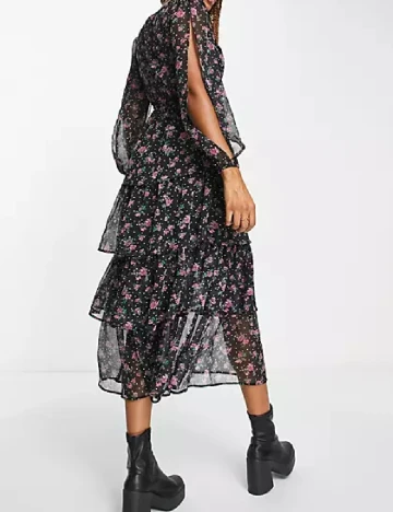 Rochie medie Miss Selfridge, negru Negru