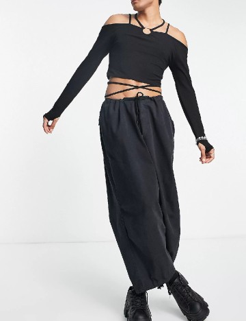 Top ASOS, negru