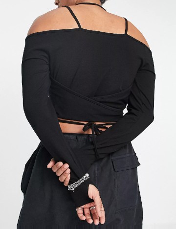 Top ASOS, negru
