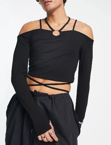 Top ASOS, negru