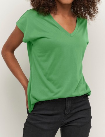 Tricou Kaffe, verde