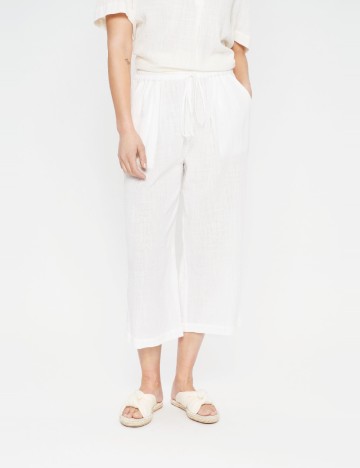 Pantaloni Saint Tropez, ecru