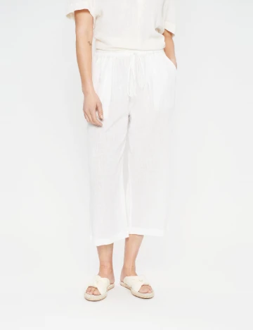 Pantaloni Saint Tropez, ecru Alb