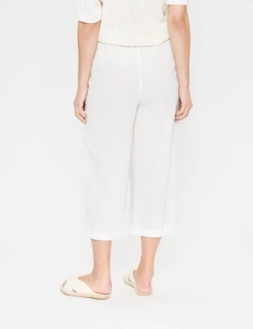 Pantaloni Saint Tropez, ecru Alb