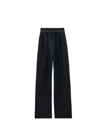 Pantaloni Zara, negru, XL