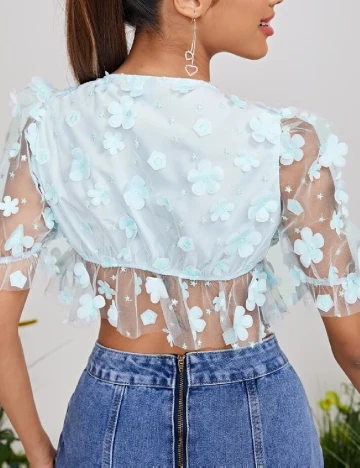 Top SHEIN, bleu