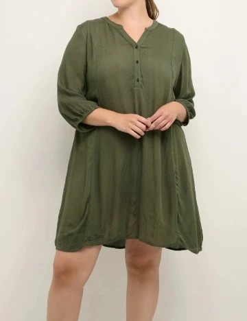 Rochie scurta Kaffe Curve, verde