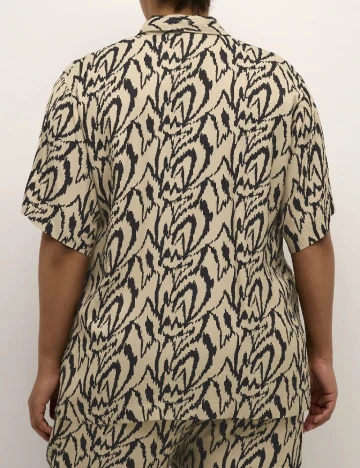 Camasa Kaffe Curve, crem Crem
