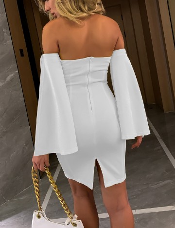 Rochie scurta SHEIN, alb