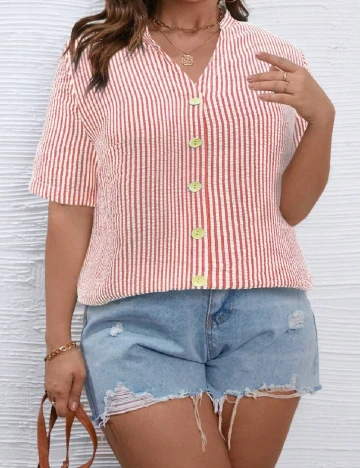 Camasa SHEIN CURVE, roz