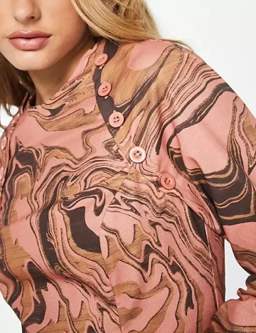 Rochie scurta ASOS, maro