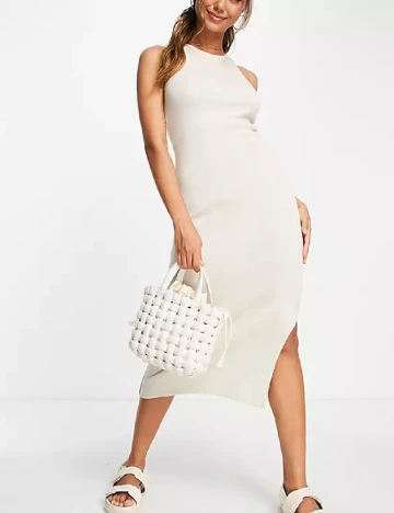Rochie medie ASOS Curve, crem Crem