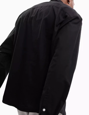 Camasa ASOS, negru Negru