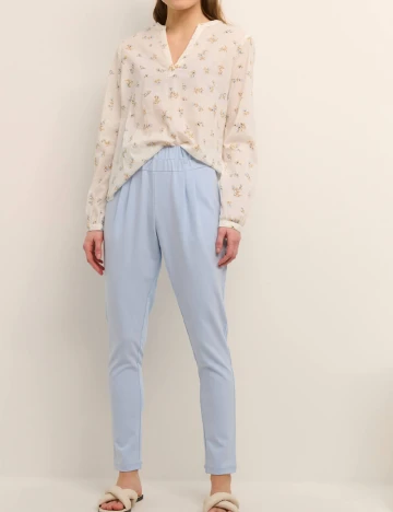 Pantaloni Kaffe, albastru