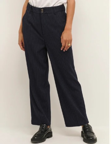 
						Pantaloni Kaffe, bleumarin