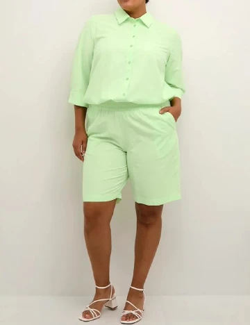 Pantaloni scurti Kaffe Curve, verde Verde