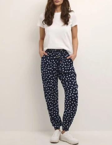 Pantaloni Kaffe, albastru