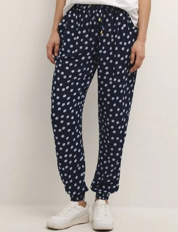 Pantaloni Kaffe, albastru