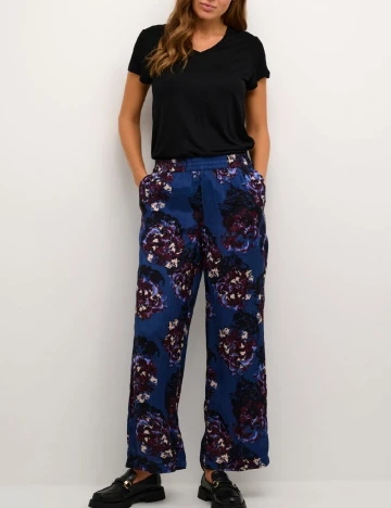 Pantaloni Kaffe, bleumarin