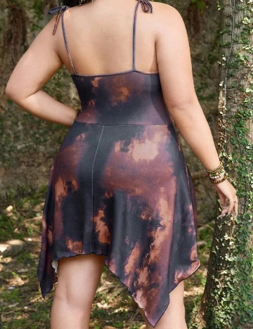 Rochie scurta Romwe Plus Size, negru