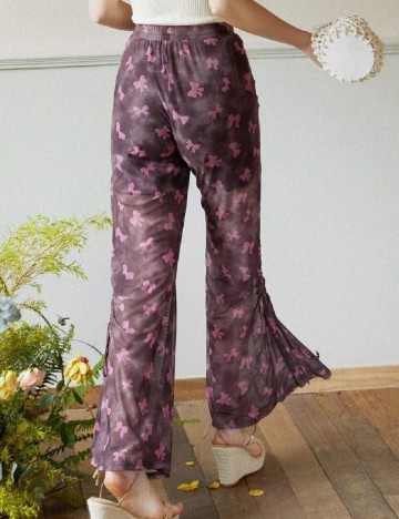 Pantaloni SHEIN, pruna