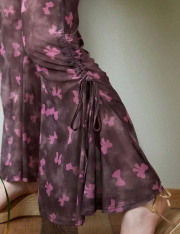 Pantaloni SHEIN, pruna