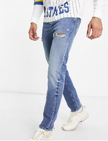 
						Blugi ASOS, albastru