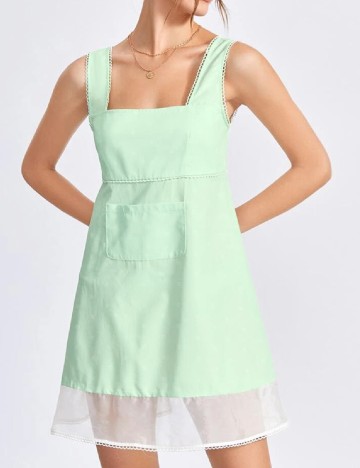 Rochie scurta SHEIN, verde