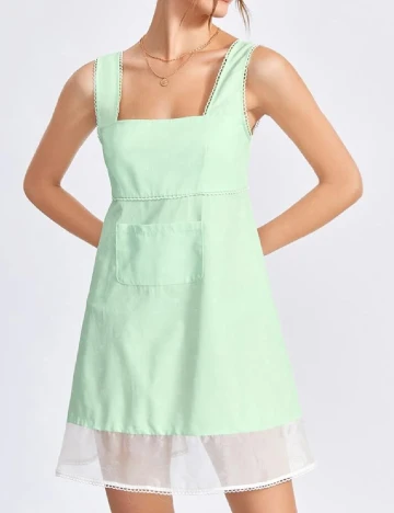 Rochie scurta SHEIN, verde