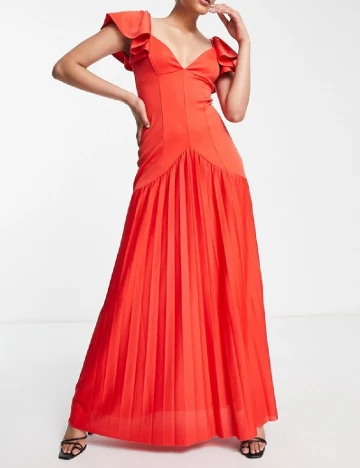 Rochie lunga ASOS, rosu