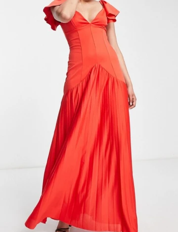 Rochie lunga ASOS, rosu