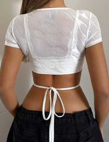 Top SHEIN, alb