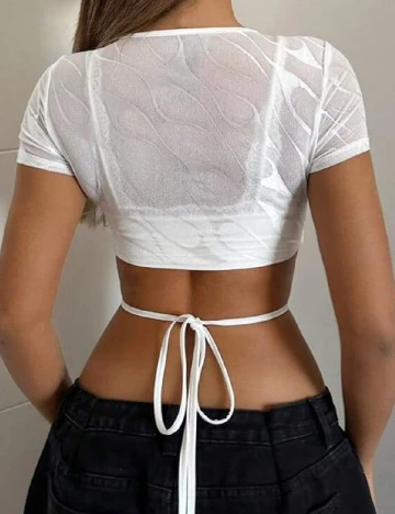 Top SHEIN, alb