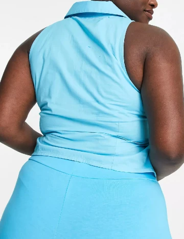 Camasa Collusion Plus Size, albastru Albastru