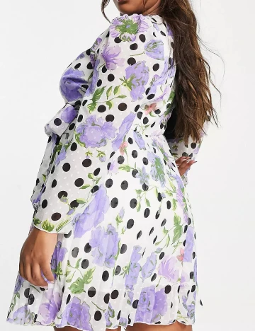 Rochie scurta ASOS Curve, alb Alb