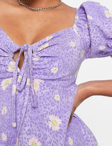 Rochie scurta ASOS, mov