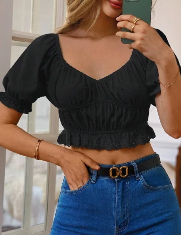 Top SHEIN, negru