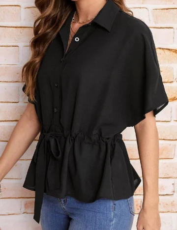 Camasa SHEIN, negru Negru