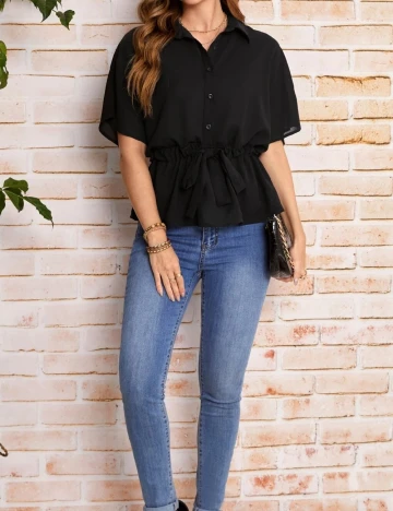 Camasa SHEIN, negru Negru