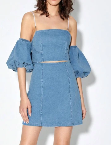 Rochie scurta SHEIN, albastru