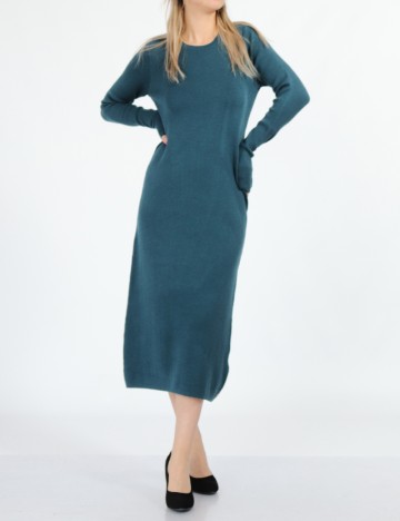 
						Rochie medie Cream, turcoaz