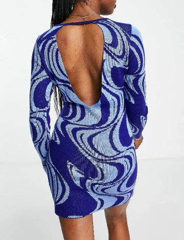 Rochie scurta ASOS, albastru