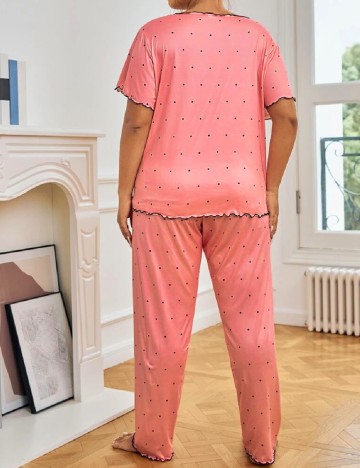 Pijama SHEIN CURVE, roz