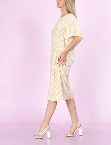 Rochie medie Saint Tropez, crem