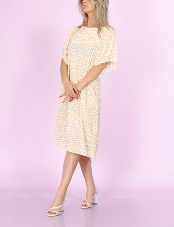 Rochie medie Saint Tropez, crem