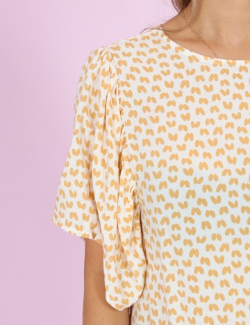 Rochie medie Saint Tropez, crem
