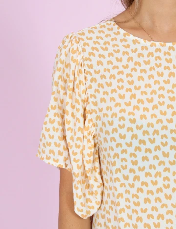 Rochie medie Saint Tropez, crem