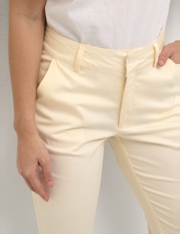 Pantaloni Kaffe, crem