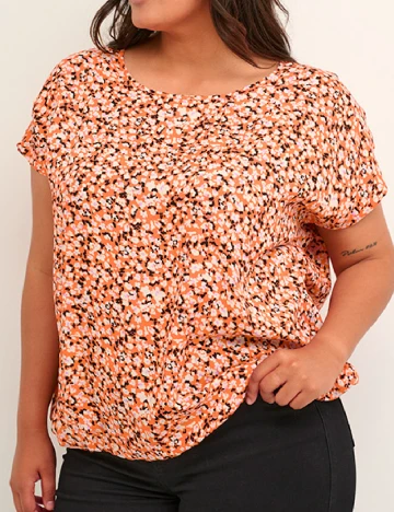 Bluza Kaffe Curve, portocaliu