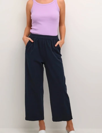 Pantaloni Kaffe, bleumarin